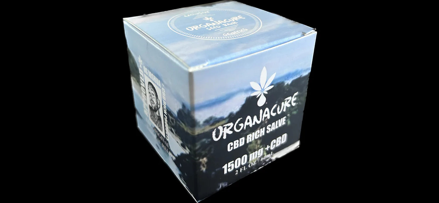 ORGANACURE™ CBD RICH SALVE™ | Extra Strength | (Zero-Thc) Pain Relief Formula | 2 FL OZ (60 mL) | Classic