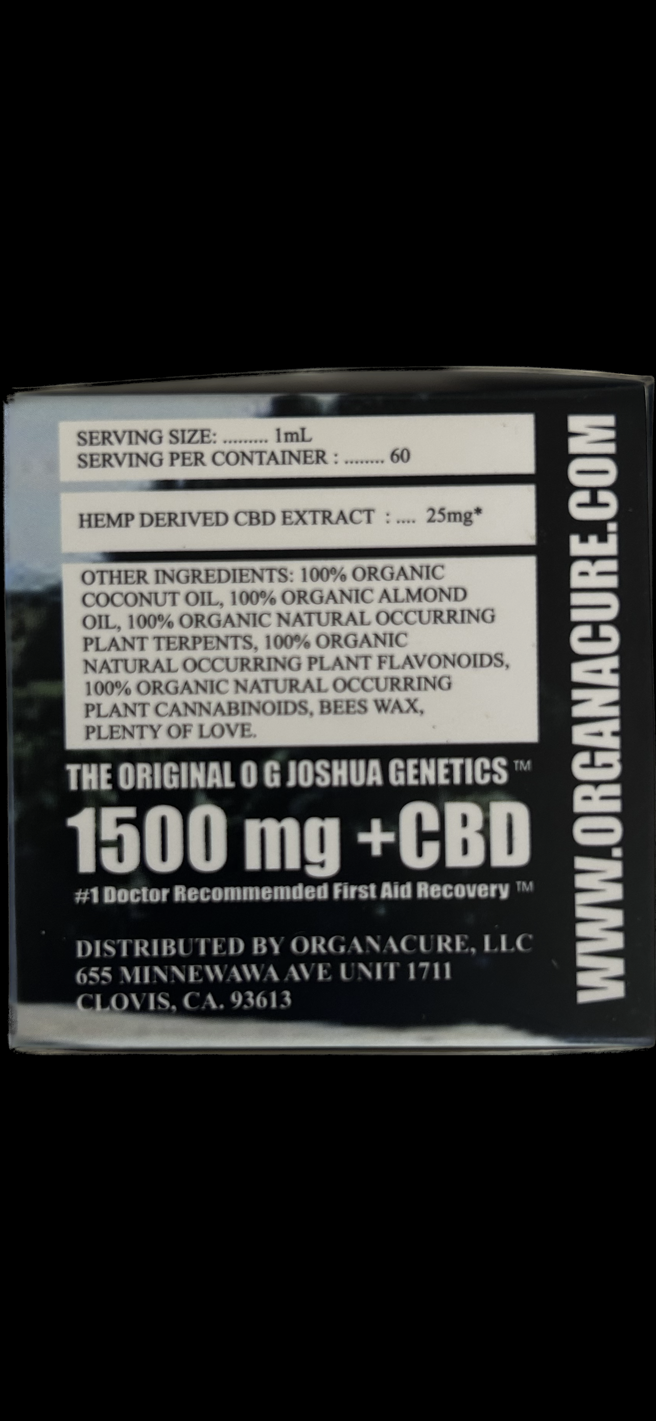 ORGANACURE™ CBD RICH SALVE™ | Extra Strength | (Zero-Thc) Pain Relief Formula | 2 FL OZ (60 mL) | Classic