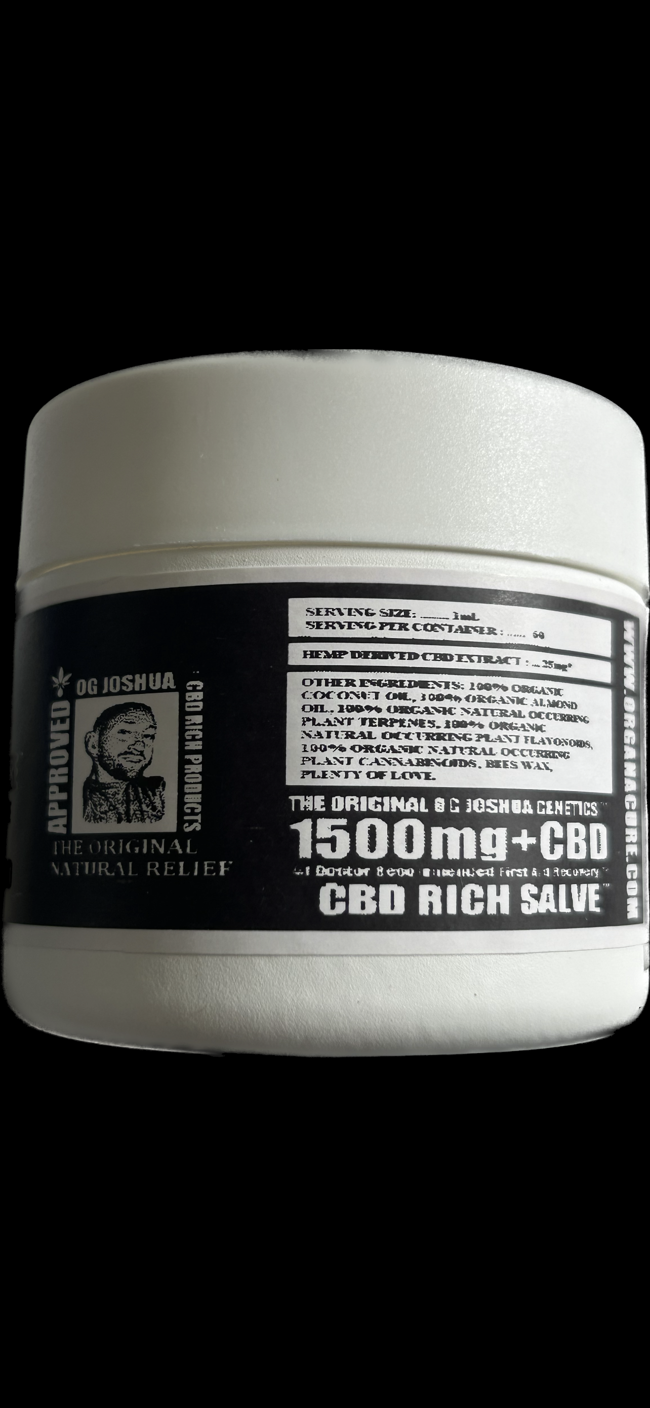 ORGANACURE™ CBD RICH SALVE™ | Extra Strength | (Zero-Thc) Pain Relief Formula | 2 FL OZ (60 mL) | Classic