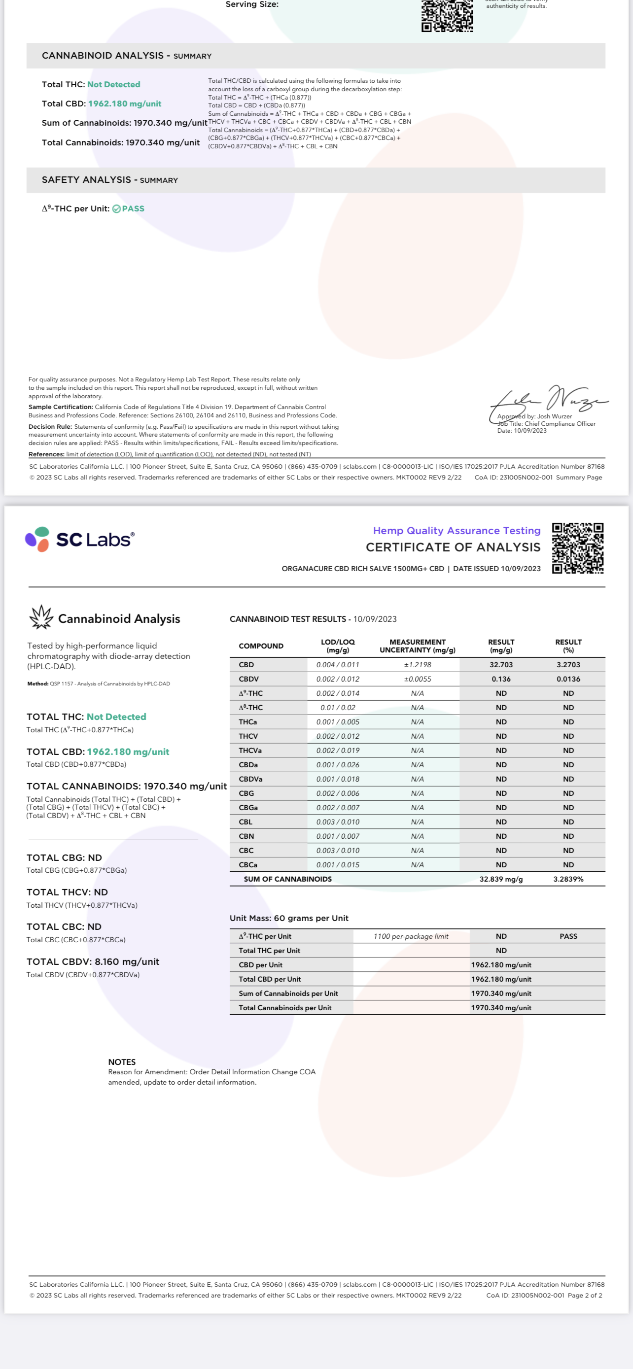 ORGANACURE™ CBD RICH SALVE™ | Extra Strength | (Zero-Thc) Pain Relief Formula | 2 FL OZ (60 mL) | Classic